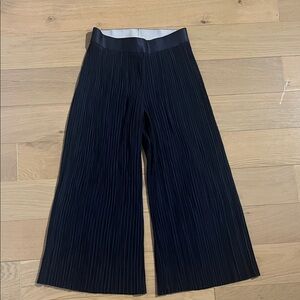 Baldwin Navy Pleated Cropped Pants